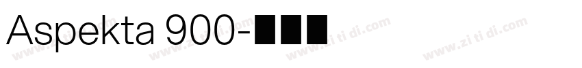 Aspekta 900字体转换